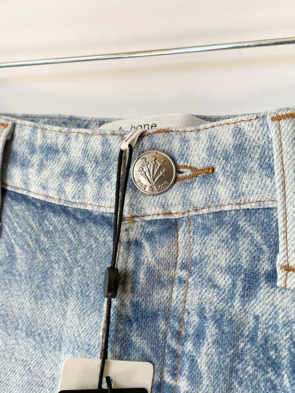 NWT Rag & Bone Miramar Sofie Wide-Leg Pants Sweatpant Jeans 30 Light Blue - Picture 8 of 16